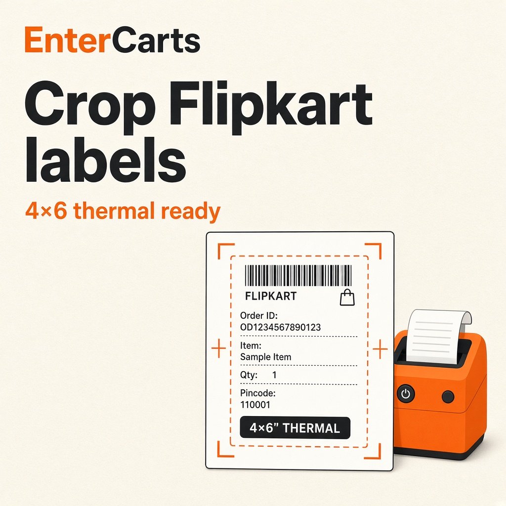 Crop Flipkart labels preview